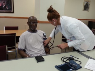 Seton Hall nursing students blood pressure