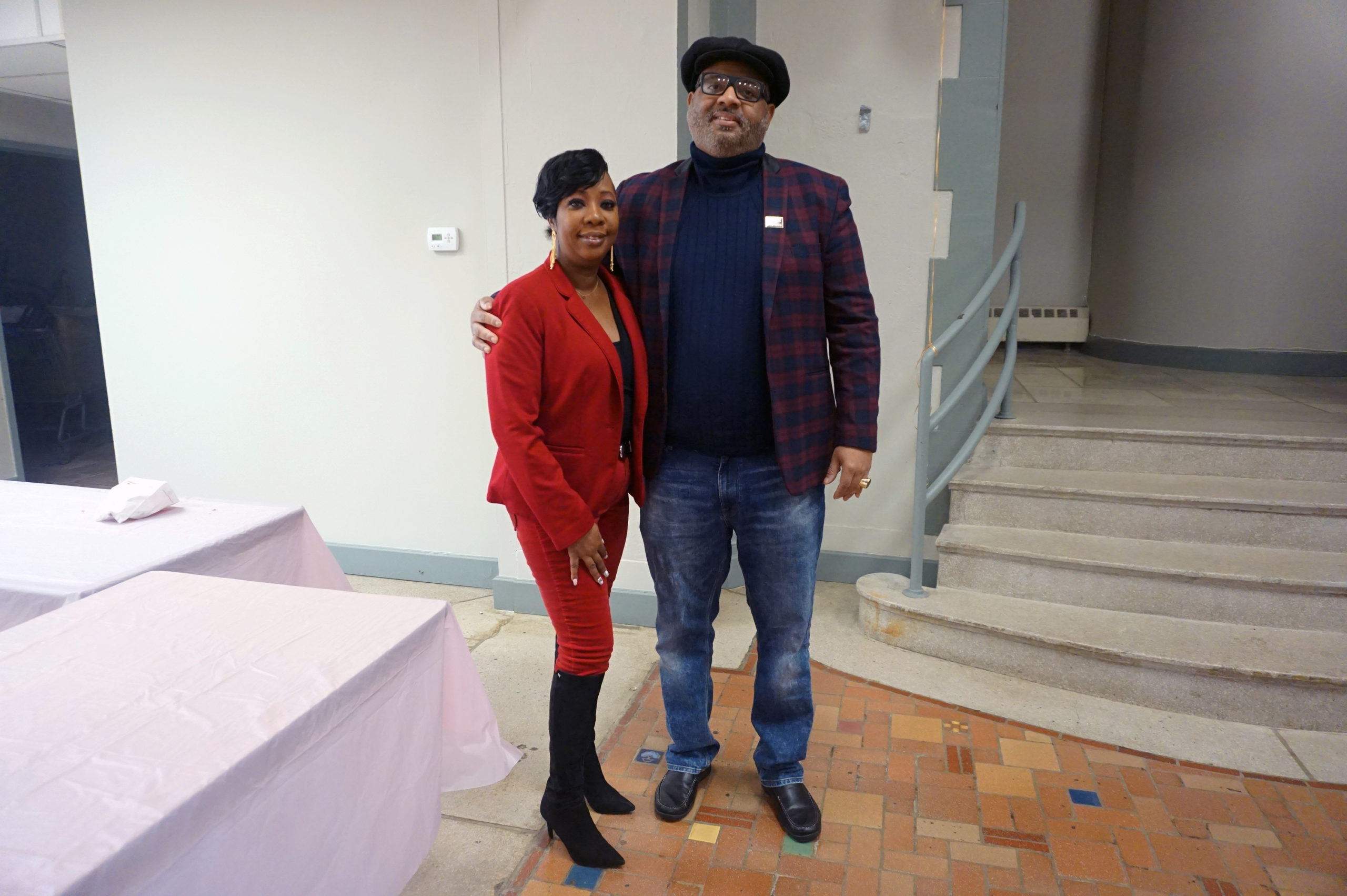 Wear Red Day 2020 Donnette Burrowes-Williams and Bishop Speight