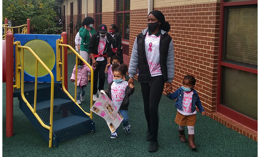 CHELC Breast Cancer Walk 2020 Walking in Playground 1 for Website