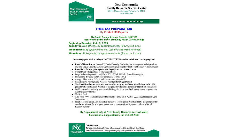 You are currently viewing Free Tax Prep Available at Family Resource Success Center
