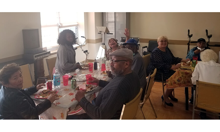 Orange Senior Thanksgiving 11-18-2021 Residents at tables for web