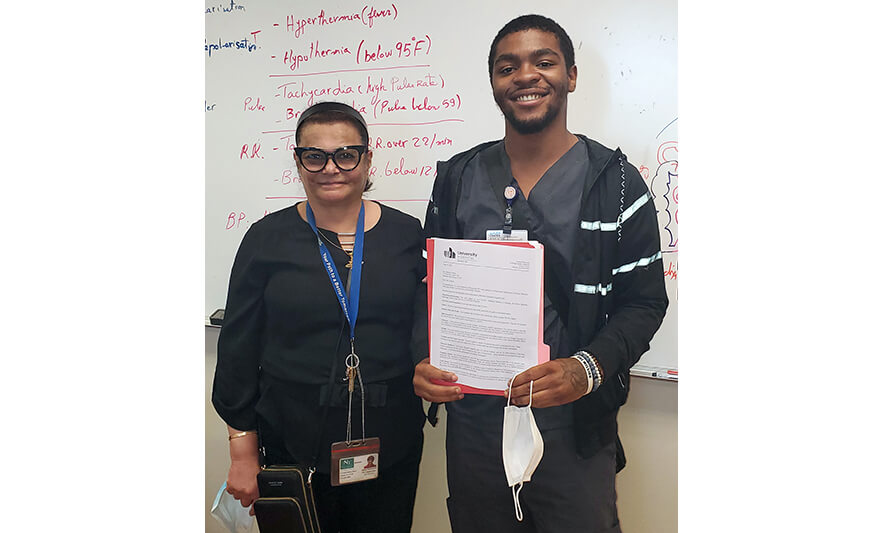 Read more about the article New Community Career & Technical Institute Graduate Begins Medical Career at University Hospital