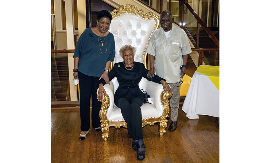 Madge Wilson 89th Birthday 4-12-2022 Diane Johnson Madge Wilson and A. Zachary Yamba for web