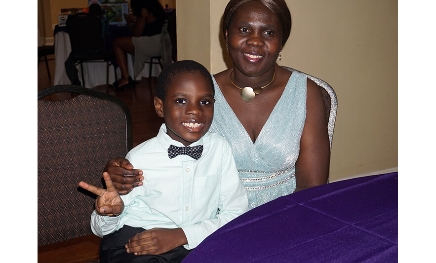 Mother-Son Dance 6-11-2022 Son in bowtie with mom for web