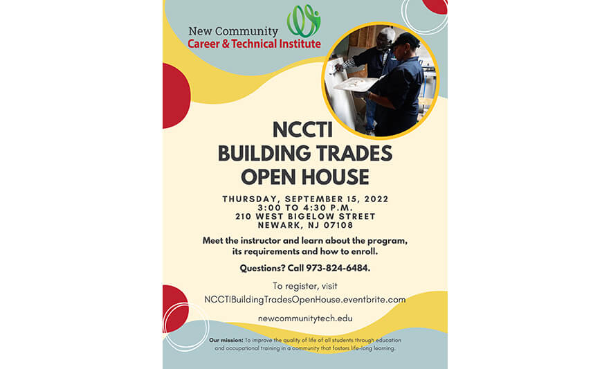 Read more about the article New Community Career & Technical Institute to Host Building Trades Open House on Sept. 15