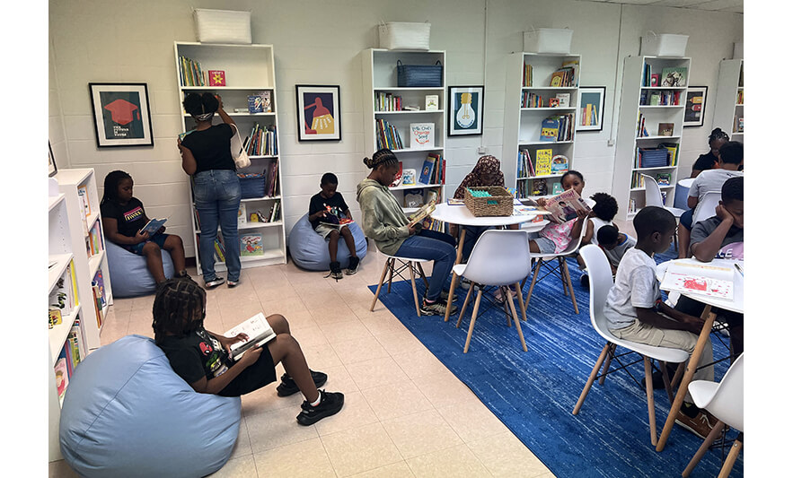 Summer Camp 2022 Kids in New Reading Room for web