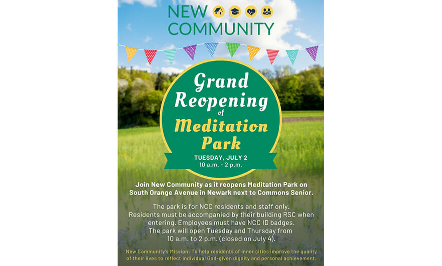 Read more about the article New Community Meditation Park to Reopen on July 2